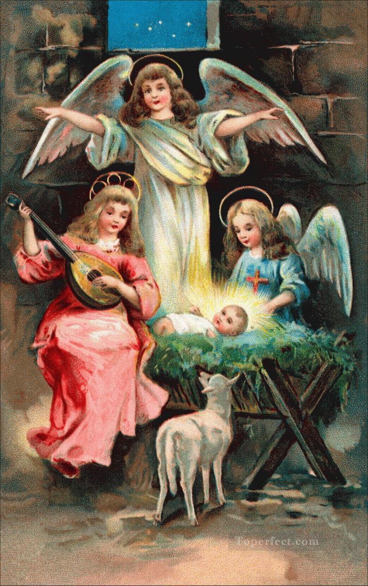 Karikatur das Baby Jesus Religiosen Christentum Ölgemälde